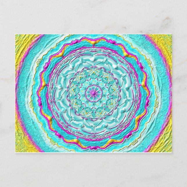 Postkarte 06 "The Power of Cyan" Postcard (Front)