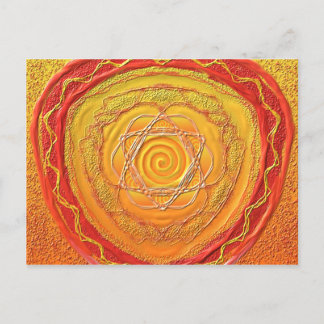 Postkarte 27 "Goldene Spirale" Postcard