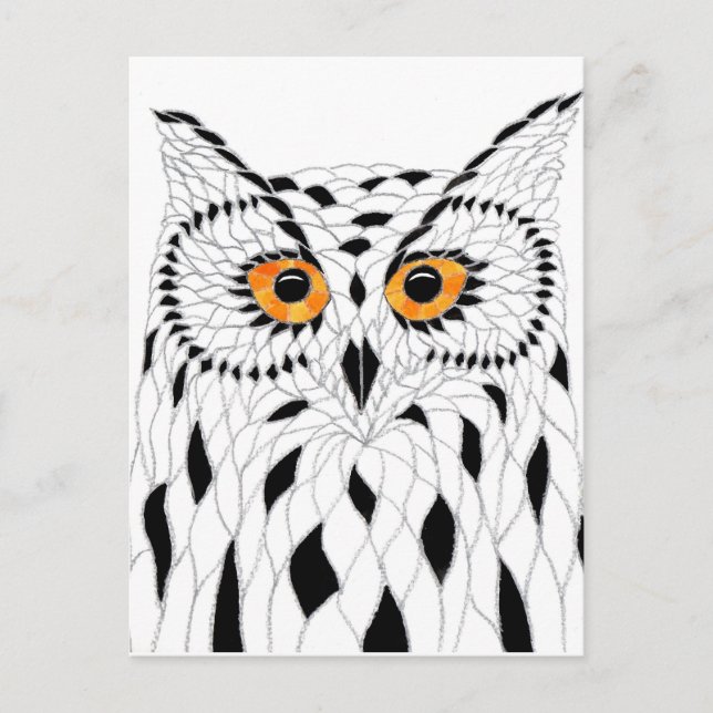 Postkarte Eule Postcard (Front)