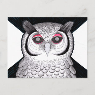 Postkarte Eule Postcard