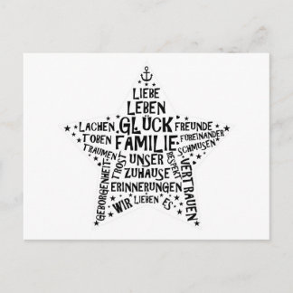 Postkarte 'FAMILIENSTERN' Postcard