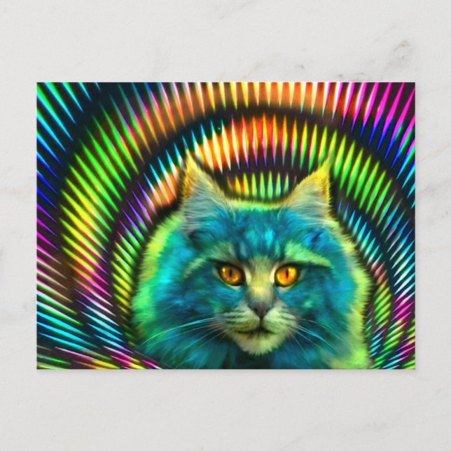 Postkarte "PsyCat" Postcard (Front)