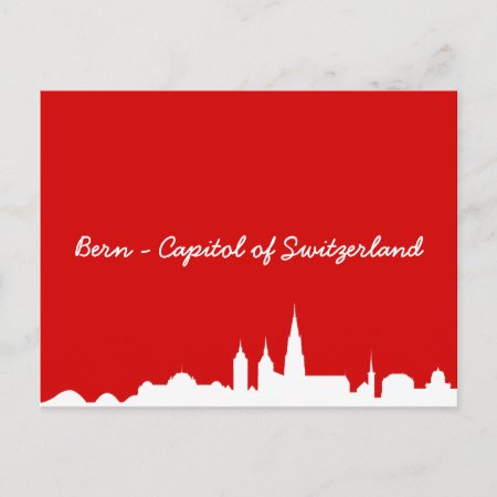 Postkarte Skyline Bern Postcard
