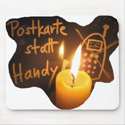Postkarte statt Handy _ Mousepad