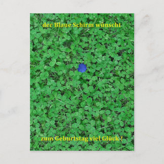 Postkarte - Viel Glück Postcard