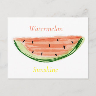 Postkarte "Wassermelone", Aquarell, Daniela Elia Postcard