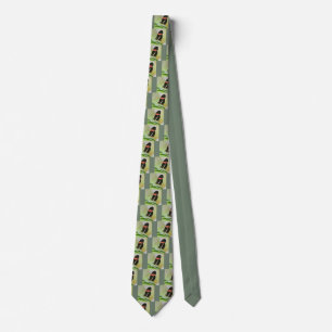 Postman butterfly on leaf neck tie