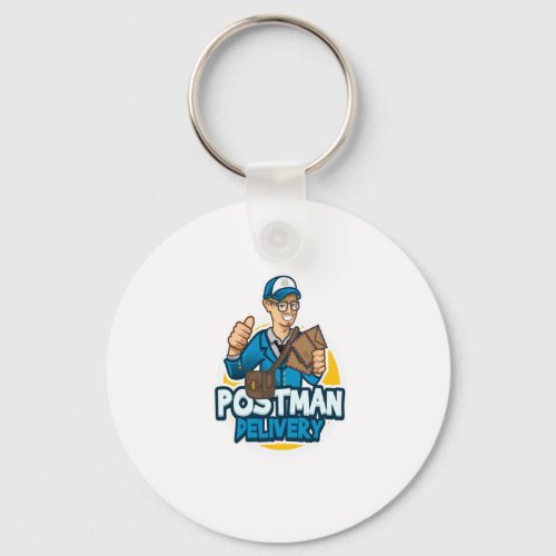 postman delivery keychain
