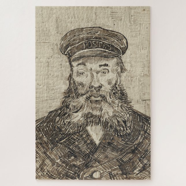 Postman Joseph Roulin (Sepia Sketch) (by van Gogh) Jigsaw Puzzle (Vertical)