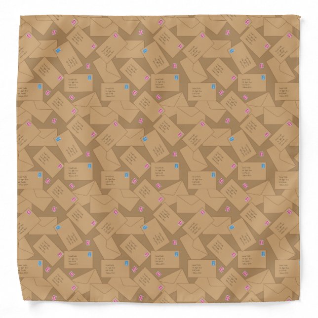 Postman Mail Carrier Postal Worker Letter Carrier Bandana (Front)