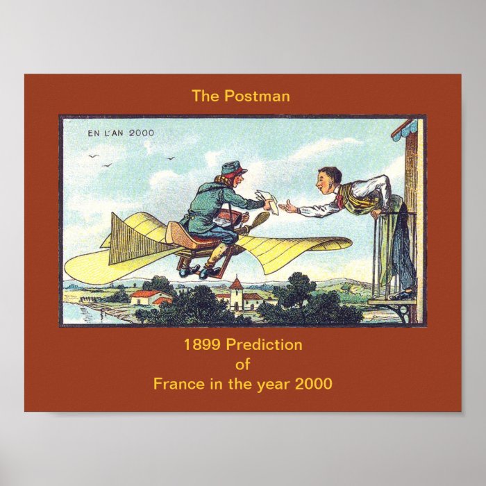 POSTMAN or MAILMAN 1899 Prediction of Year 2000 Poster