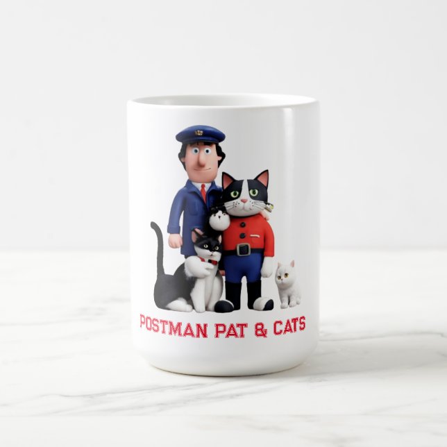 Postman Pat & Cats  Coffee Mug (Center)