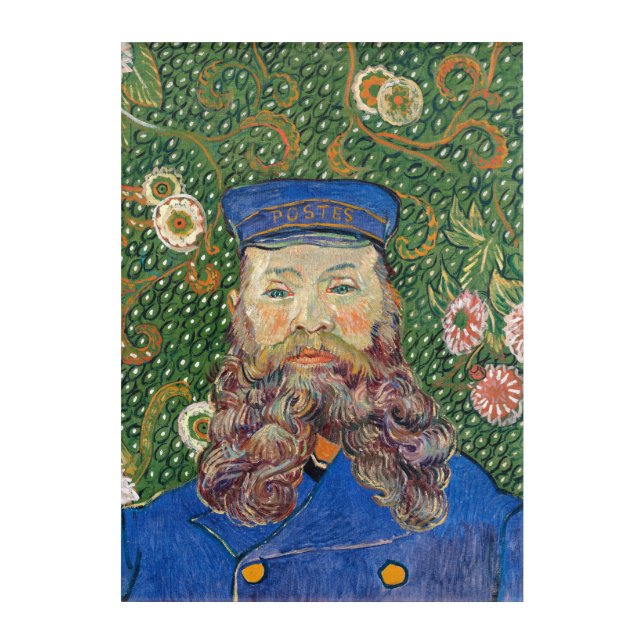 Postman Portrait by Van Gogh Acrylic Print (Front)