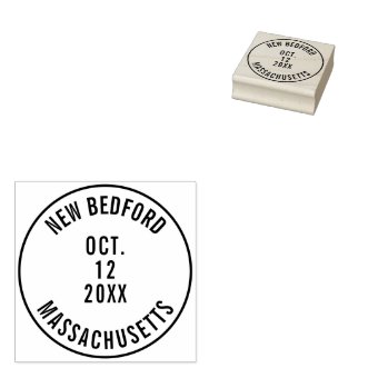 Postmark Create Your Own Rubber Stamp | Zazzle