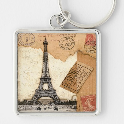 Postmark Paris Keychain