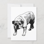 Postmarked Bulldog Joy Postcard