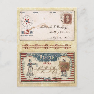 Postmarked Civil War Envelopes with the Union Postcard