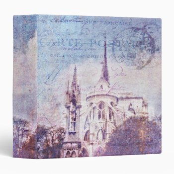 Postmarked Notre Dame 1.5" Photo Album 3 Ring Binder by Meg_Stewart at Zazzle