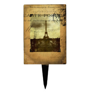 Postmarked Paris Cake Topper