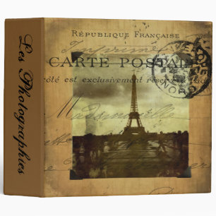 Postmarked Paris Les Photographies 2" Photo Album 3 Ring Binder