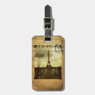 Postmarked Paris Luggage Tag
