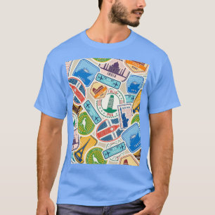 Postmarks from Everywhere Graphic T-Shirt