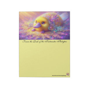 Postmaster Platypus Snailmail Stationery Notepad