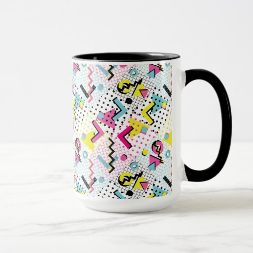 Postmodern Memphis Style Pattern Mug