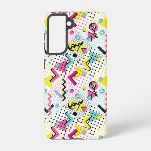 Postmodern Memphis Style Pattern Samsung Galaxy S21 Case