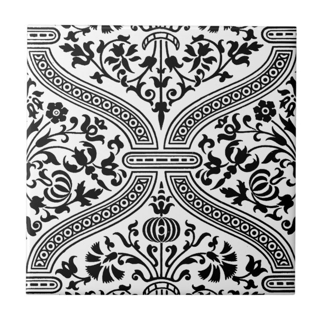 postmodernism art deco pattern ceramic tile (Front)