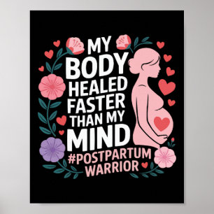 Postpartum Depression Mother Mama Maternal Mental Poster