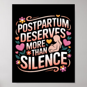 Postpartum Depression Mother Mama Maternal Mental Poster
