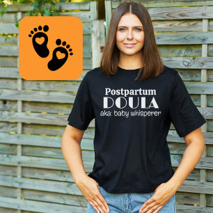 Postpartum Doula, aka Baby Whisperer Retro T-Shirt