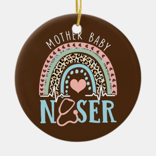 Postpartum Mother Baby Nurse Mom Baby Postpartum Ceramic Ornament