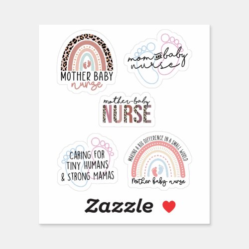 Postpartum Nurse Mother Baby Nurse Pack Sticker