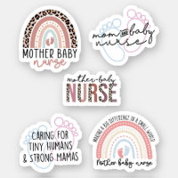 Postpartum Nurse, Mother Baby Nurse Pack Sticker