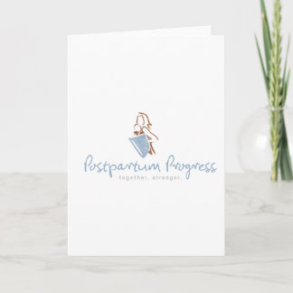 Postpartum Progress® Warrior Mom® Stationery Letterpress Thank You Card