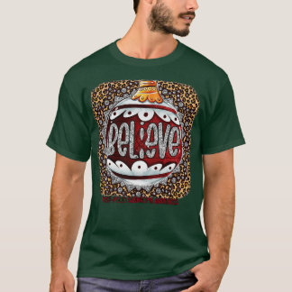 PostPolio Syndrome Awareness Believe Ornament Leop T-Shirt