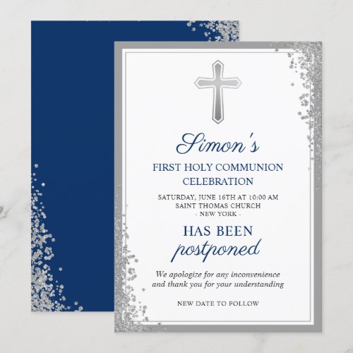 Postponed Announcement Silver First Holy Communion