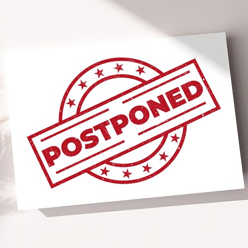 Postponed Change The Date Event Cancellation Invitation