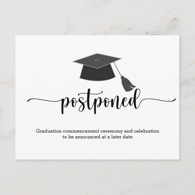 Postponed Graduation Postcard (Front)
