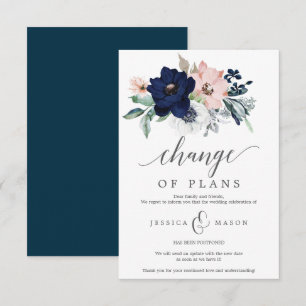 Postponed Wedding Announcement - Cancellation