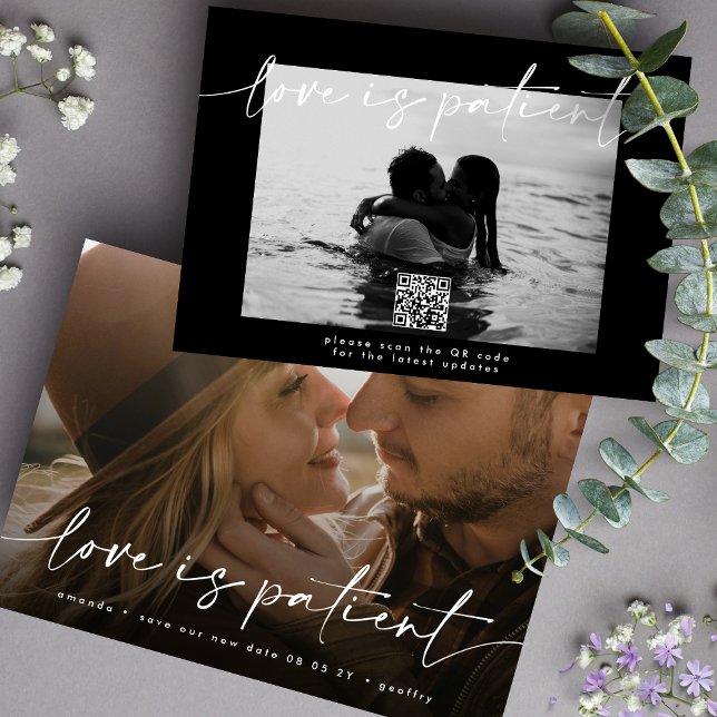 Postponed Wedding Change the Date QR CODE Photo Save The Date (Creator Uploaded)