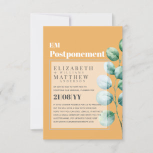 Postponement Eucalyptus Greenery Change of Plans