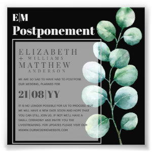 Postponement Eucalyptus Greenery Change of Plans Photo Print