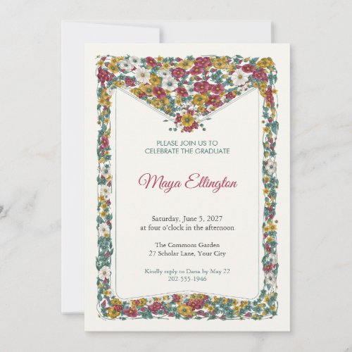 Postscript Tidings Graduation Party Invitation