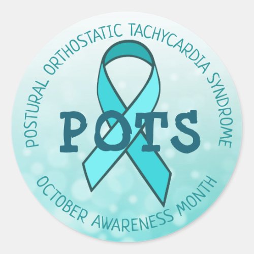 Postural orthostatic tachycardia syndrome classic round sticker