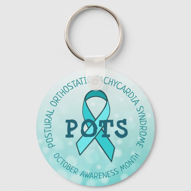 Postural orthostatic tachycardia syndrome keychain (Front)