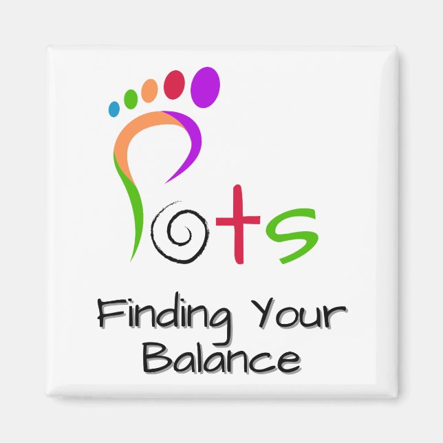 Postural Tachycardia Syndrome (POTS) Awareness Magnet (Front)