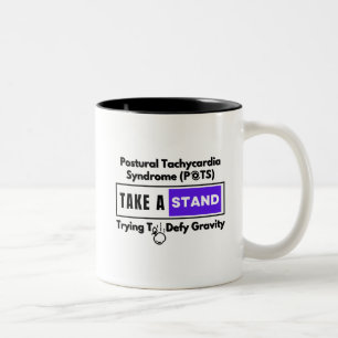 Postural Tachycardia Syndrome (POTS) Defy Gravity Two-Tone Coffee Mug